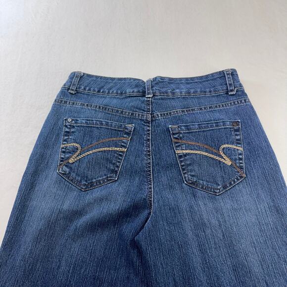 Nine West Women's Jordan Blue Denim Bootcut Jeans Size 10 Casual Stretchy - Picture 6 of 9